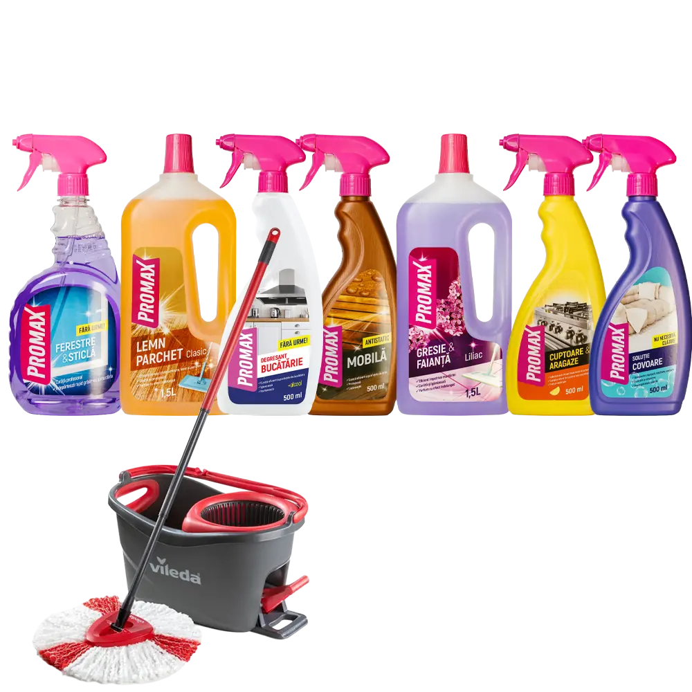 Promax Pachet intretinere casa+Galeata Vileda