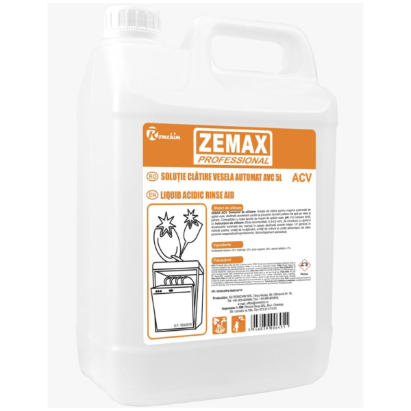 Zemax-Soluție de limpezire pentru mașina de spălat vase, 5L