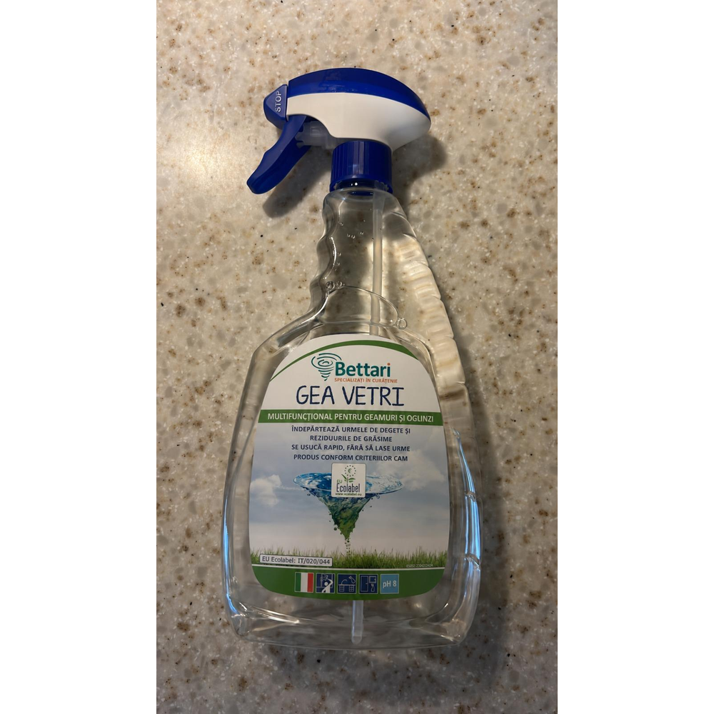 Gea Vetri-Soluție pentru curățarea geamurilor cu pulverizator Produs Verde 750ml - imagine 2