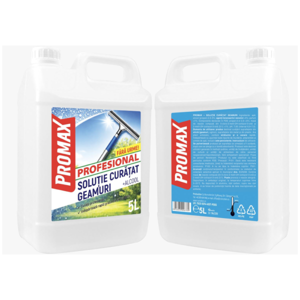 Promax-Soluție pentru curățarea geamurilor 5L