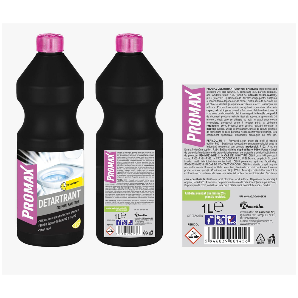 Promax-Detartrant grupuri sanitare 1L