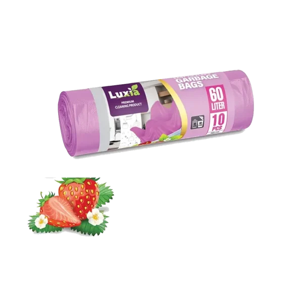 Saci menajeri aroma de capsuni 60L/10 bucati rola