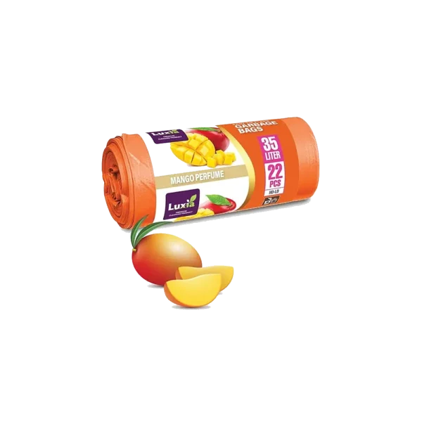 Saci menajeri cu aroma de mango 35L/22 bucati rola